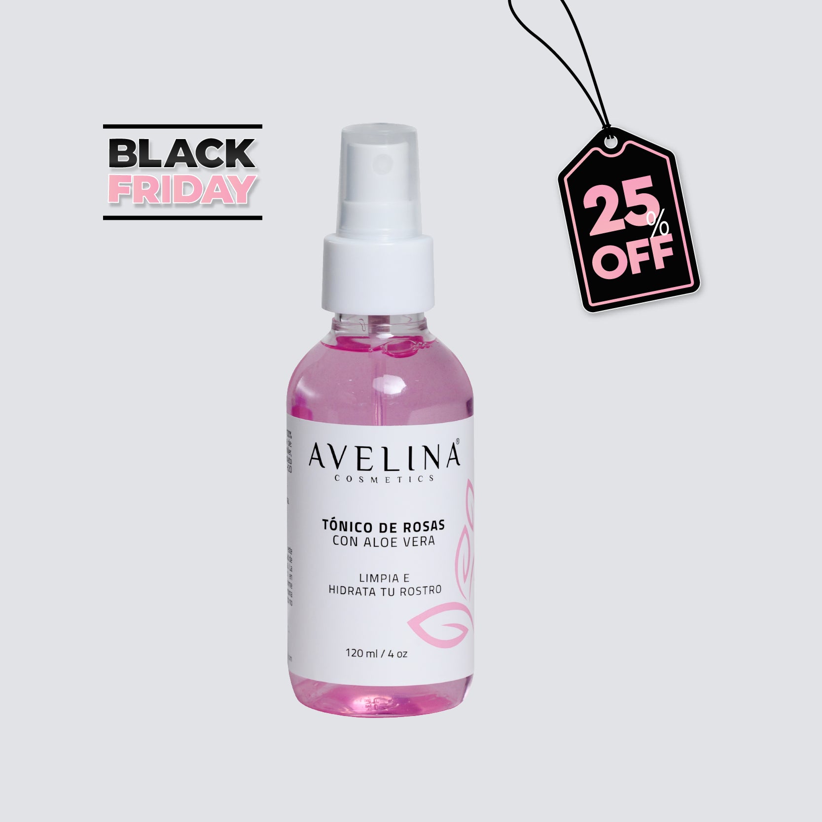 Tónico de Rosas 120 ml BLACK FRIDAY