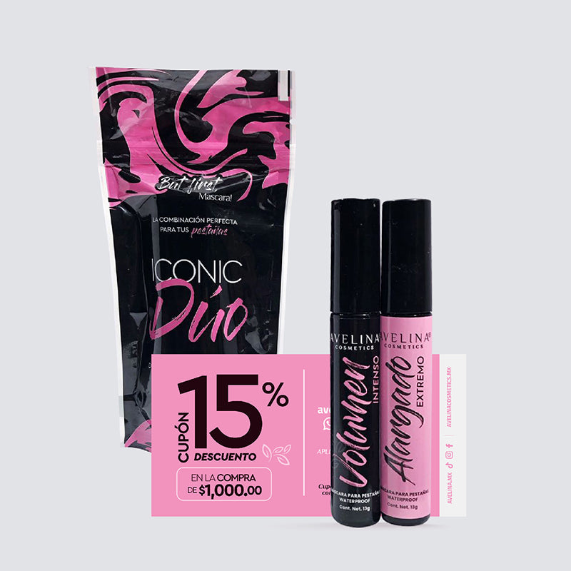🎁 1 Iconic Duo de REGALO - Promoción válida únicamente para pagos netos de $1499MXN después de aplicar cupones de descuento (100% off)