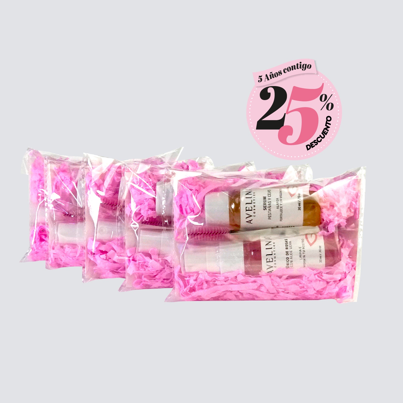 Mini Kit para regalar 5 piezas ANIVERSARIO